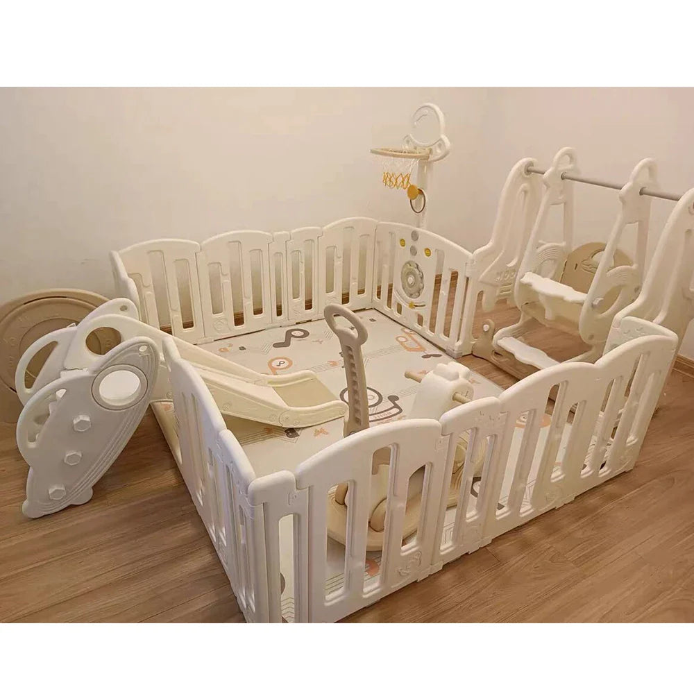 Large Baby Playpen with Toys Toddler Game Fence | Spaceman