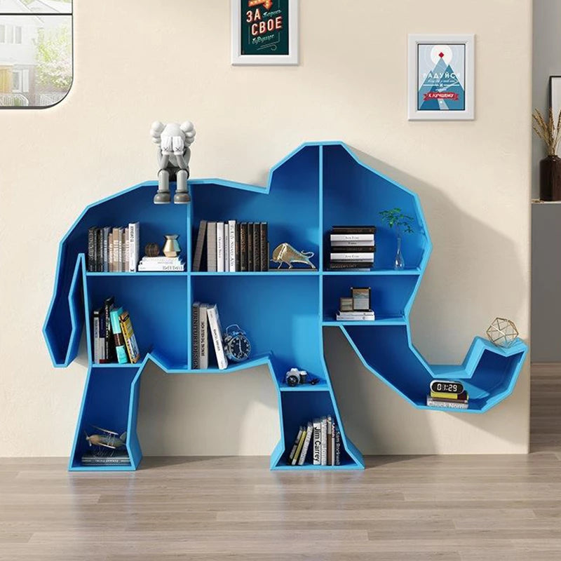 Modern Animal Bookshelf Metal Bookshelf Living Room Storage Shelf Childrens Bookshelves