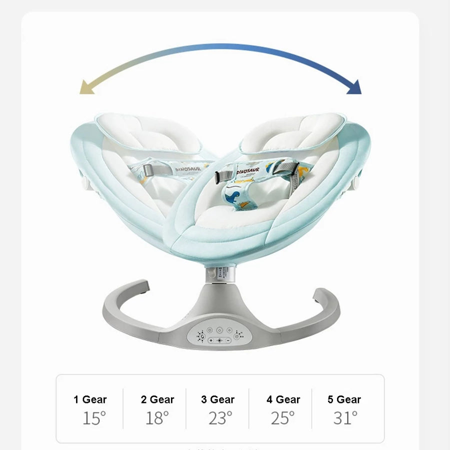 Foldable Newborn Bassinet Electric Baby Bassinet 7-piece set