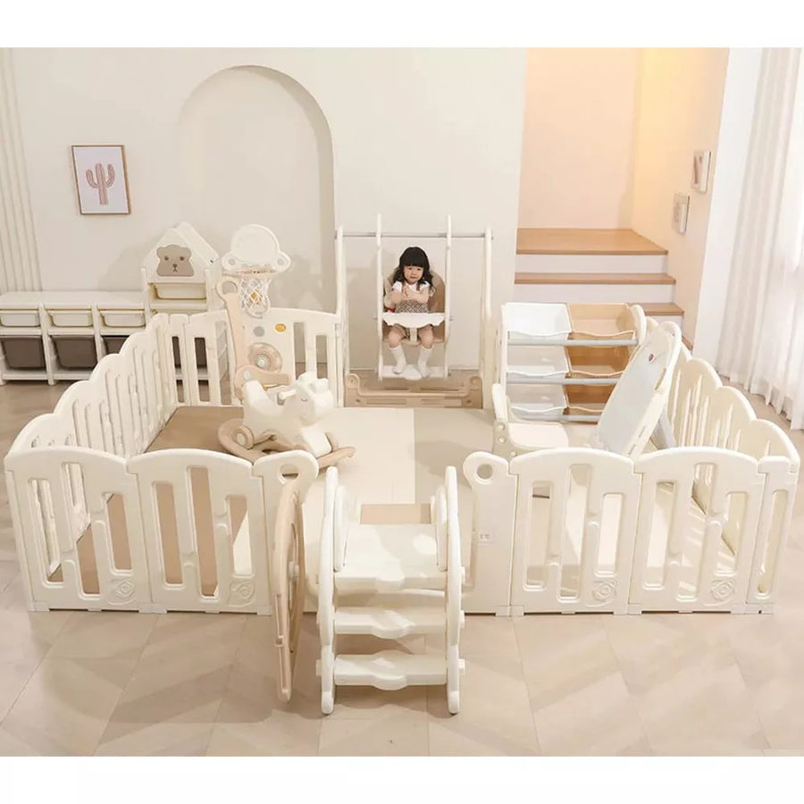 Large Baby Playpen with Toys Toddler Game Fence | Spaceman