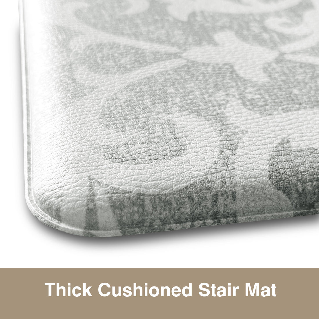 Staircase Step Treads Foam Stair Pads Cushioned  | 8" x 30" PVC Material(Set of 2,12)