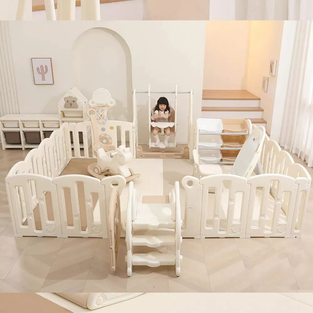 Clearance Large Baby Playpen with Toys Toddler Game Fence | Spaceman