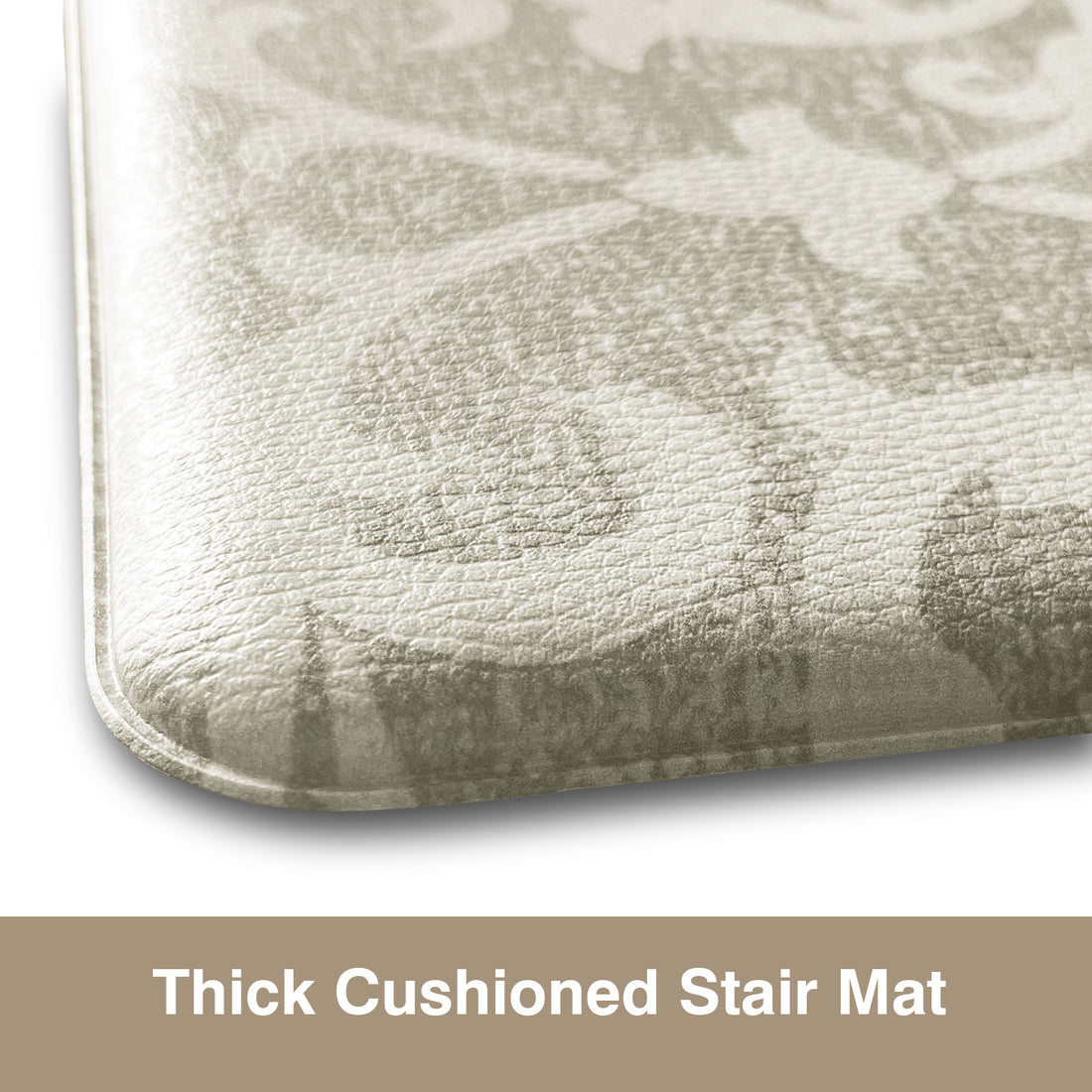 Staircase Step Treads Foam Stair Pads Cushioned  | 8" x 30" PVC Material(Set of 2,12)