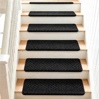 Bullnose Carpet Stair Treads | Tape Free Non-Slip(Set of 14,7,2) Multiple Colour