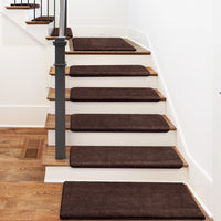 Bullnose Carpet Stair Treads | Ultra Plush Soft (Set of 15,14,7,2)