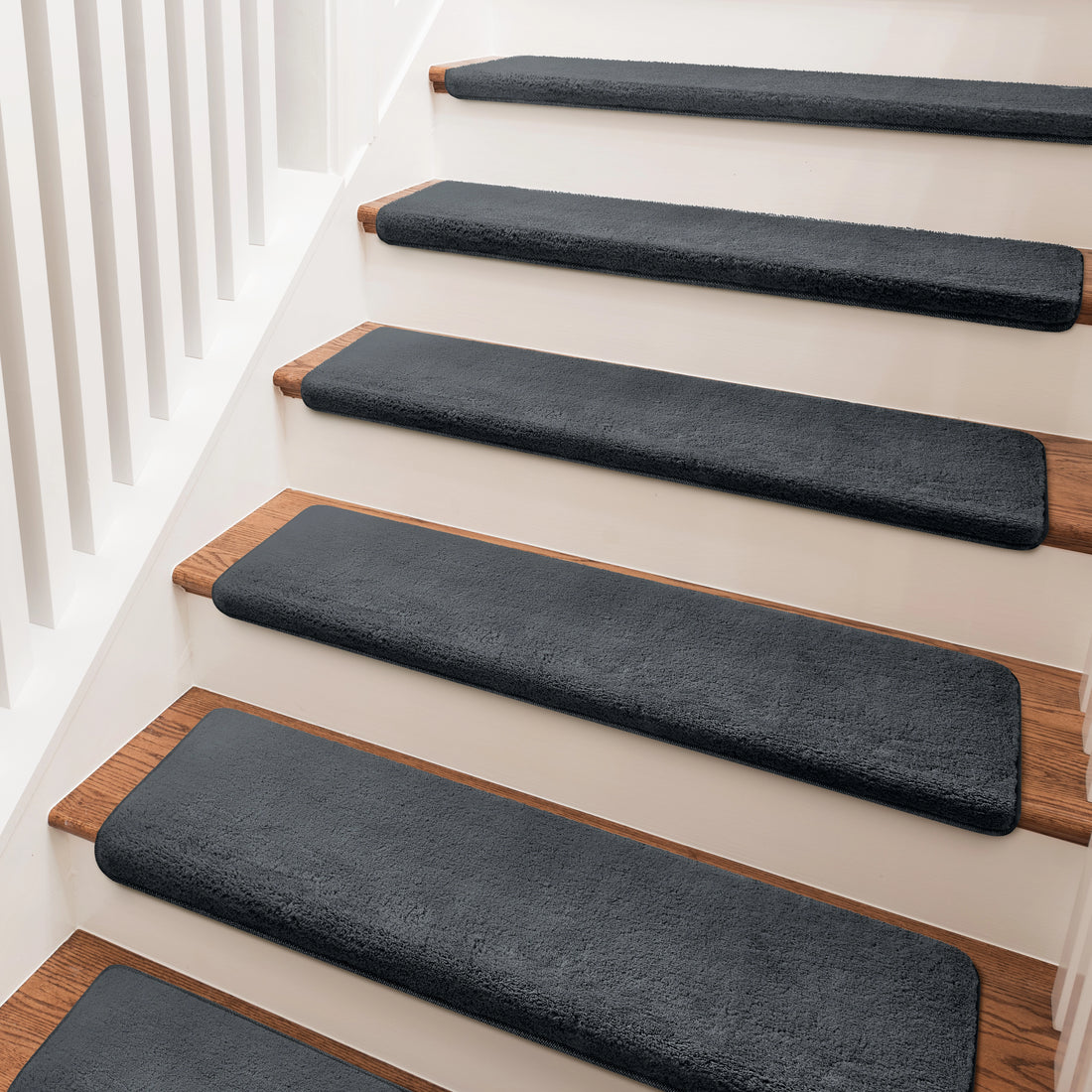 Bullnose Carpet Stair Treads | Ultra Plush Soft (Set of 14,7,2)
