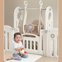 Foldable Baby Fence with House Baby Playpen and Matching Toys| Star-Moon