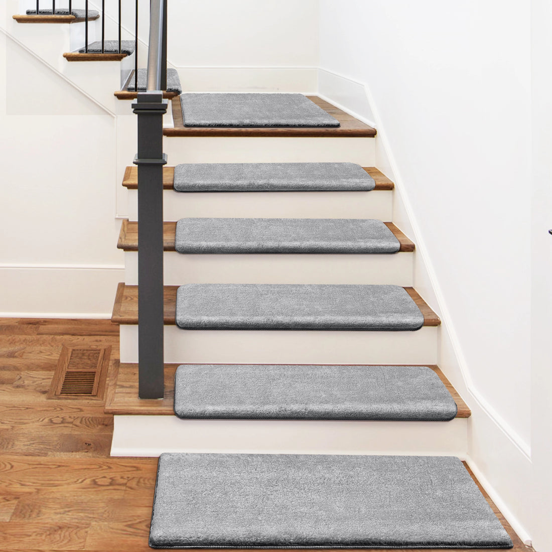Bullnose Carpet Stair Treads | Ultra Plush Soft (Set of 15,14,7,2)