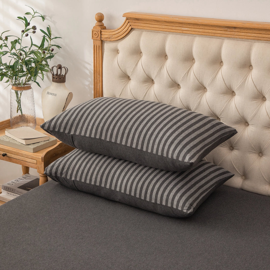 T-shirt Cotton Jersey Knit Pillowshams (Set of 2)