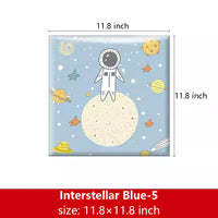 Bedside decorative soft package background wall soft package stickers self-adhesive bedroom anti-collision robot backrest custom astronaut wall enclosure