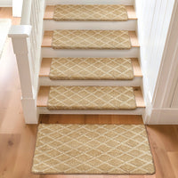 Bullnose Carpet Stair Treads | Tape Free Non-Slip(Set of 14,7,2) Multiple Colour