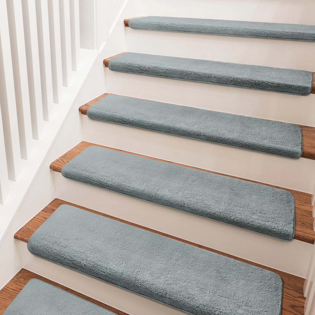 Bullnose Carpet Stair Treads | Ultra Plush Soft (Set of 14,7,2)