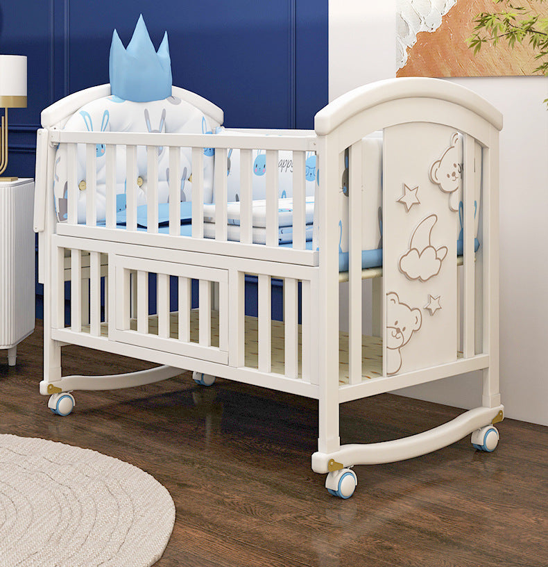 Pure Era Baby Crib Sets with Changing Table Infant Portable Crib