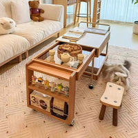 Multifunctional Coffee Table with Storage – Extendable Rolling Coffee Table for Small Living Room