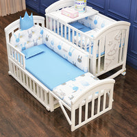 Pure Era Baby Crib Sets with Changing Table Infant Portable Crib