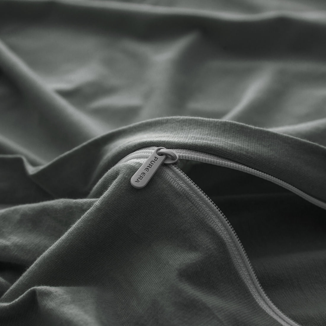 Jersey Duvet Cover Set -Printed Gray
