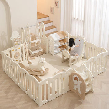 Clearance Large Baby Playpen with Toys Toddler Game Fence | Spaceman