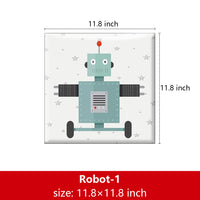 Bedside decorative soft package background wall soft package stickers self-adhesive bedroom anti-collision robot backrest custom astronaut wall enclosure