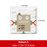 Bedside decorative soft package background wall soft package stickers self-adhesive bedroom anti-collision robot backrest custom astronaut wall enclosure