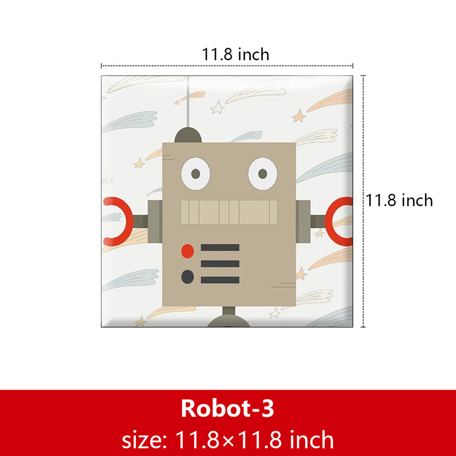 Bedside decorative soft package background wall soft package stickers self-adhesive bedroom anti-collision robot backrest custom astronaut wall enclosure