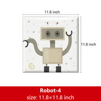 Bedside decorative soft package background wall soft package stickers self-adhesive bedroom anti-collision robot backrest custom astronaut wall enclosure