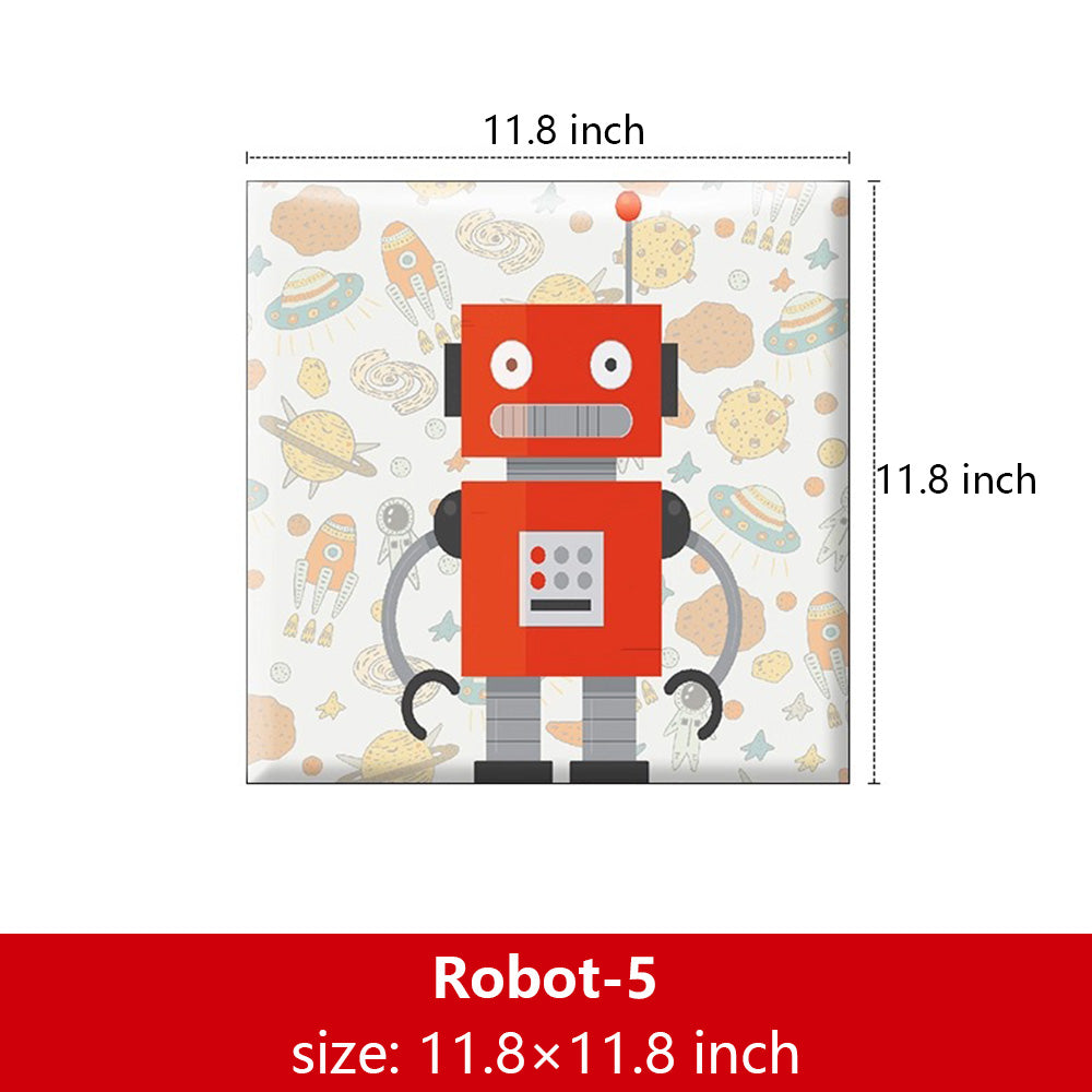 Bedside decorative soft package background wall soft package stickers self-adhesive bedroom anti-collision robot backrest custom astronaut wall enclosure