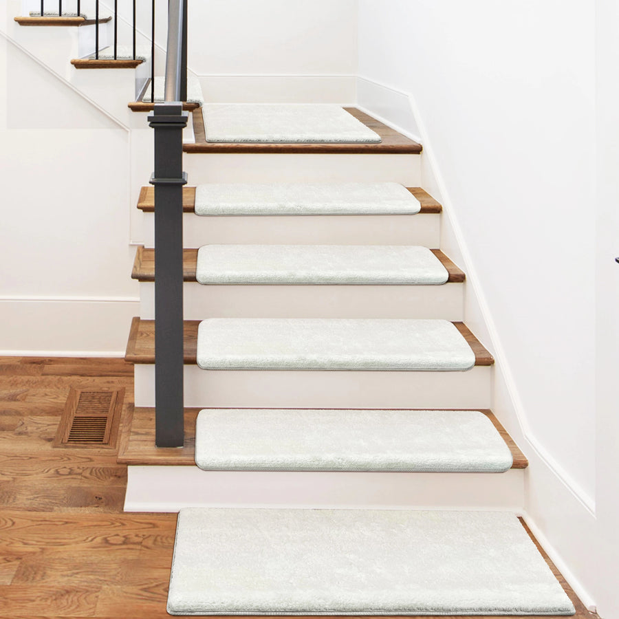 Bullnose Carpet Stair Treads | Ultra Plush Soft (Set of 15,14,7,2)