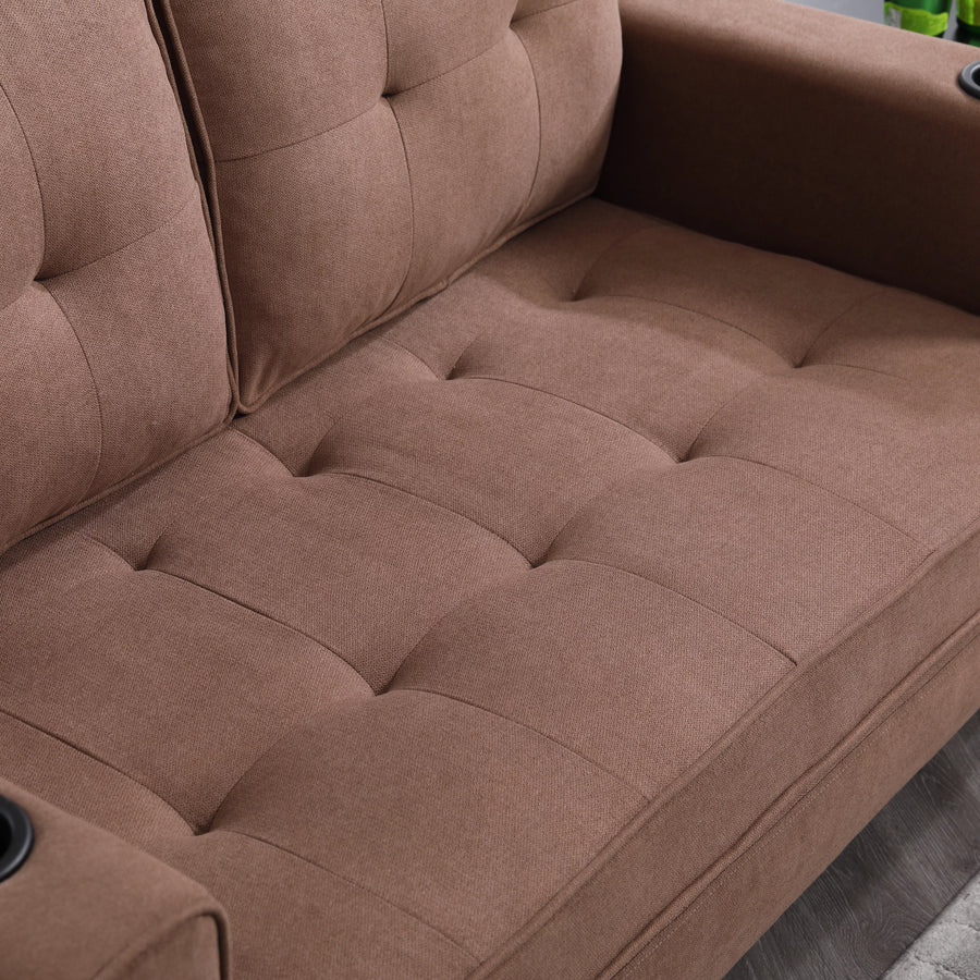 Folding Futon Sleeper Sofa with Pull Out Couch Bed,Modern Velvet Loveseat Sleeper Convertible to Full Size Floor Couches Bed for Living Room Bedroom Small Space