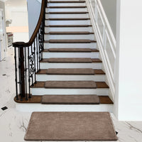 Bullnose Carpet Stair Treads | Ultra Plush Soft (Set of 15,14,7,2)