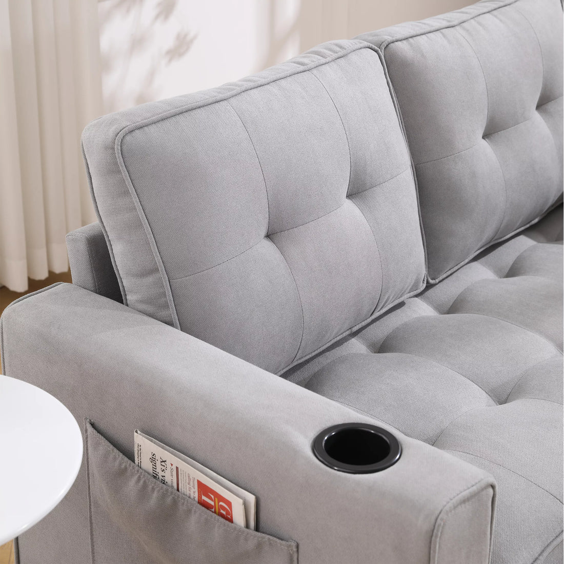 Folding Futon Sleeper Sofa with Pull Out Couch Bed,Modern Velvet Loveseat Sleeper Convertible to Full Size Floor Couches Bed for Living Room Bedroom Small Space