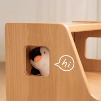 Wooden Children's Bedside Table Modern Simple Bedroom Storage Cabinet Home Cartoon Car Bedside Cabinet