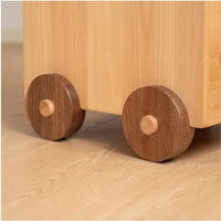 Wooden Children's Bedside Table Modern Simple Bedroom Storage Cabinet Home Cartoon Car Bedside Cabinet
