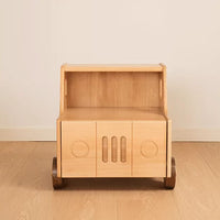 Wooden Children's Bedside Table Modern Simple Bedroom Storage Cabinet Home Cartoon Car Bedside Cabinet