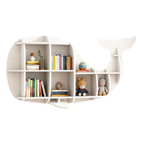 Kids Creative Dolphin & Whale Bookshelf Locker Wooden