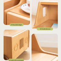 Wooden Children's Bedside Table Modern Simple Bedroom Storage Cabinet Home Cartoon Car Bedside Cabinet