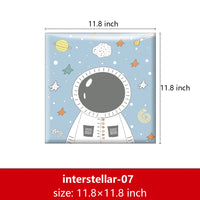 Bedside decorative soft package background wall soft package stickers self-adhesive bedroom anti-collision robot backrest custom astronaut wall enclosure