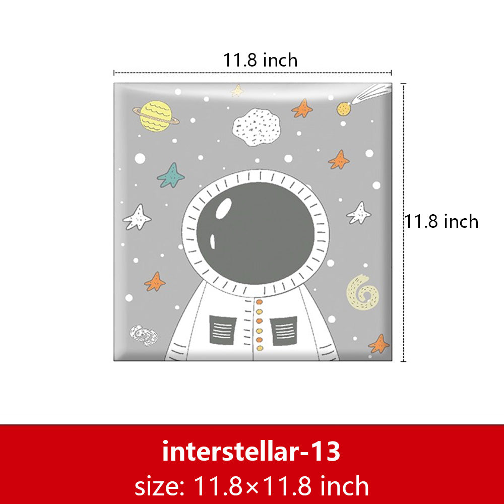 Bedside decorative soft package background wall soft package stickers self-adhesive bedroom anti-collision robot backrest custom astronaut wall enclosure
