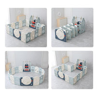 Foldable Baby Playpen with Toys Toddler Game Fence | Outer Space