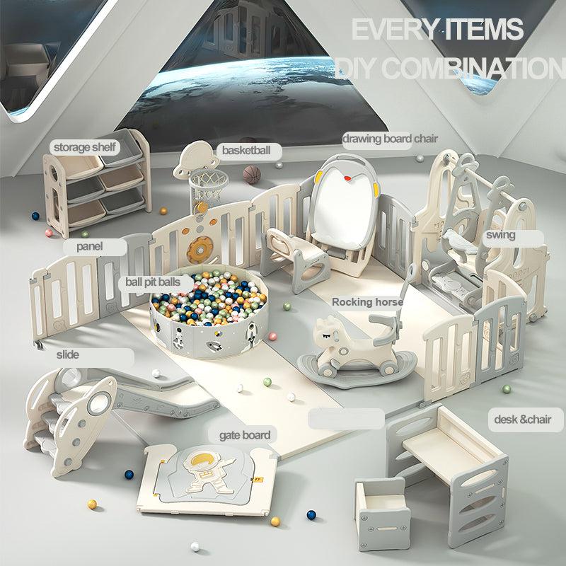 Large Baby Playpen with Toys Game Fence | Toddler Safety Play Yard - PURE ERA
