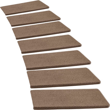 Pure Era Bullnose Carpet Stair Treads Non-slip Tape Free Pet Friendly Indoor Stair Protectors 
