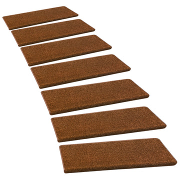 Pure Era - Non-slip Tape Free Bullnose Carpet Stair Treads Pet Friendly Peel and stick 