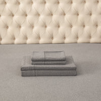 Pure Era - T-shirt Cotton Jersey Knit Sheet Set - Dark Gray
