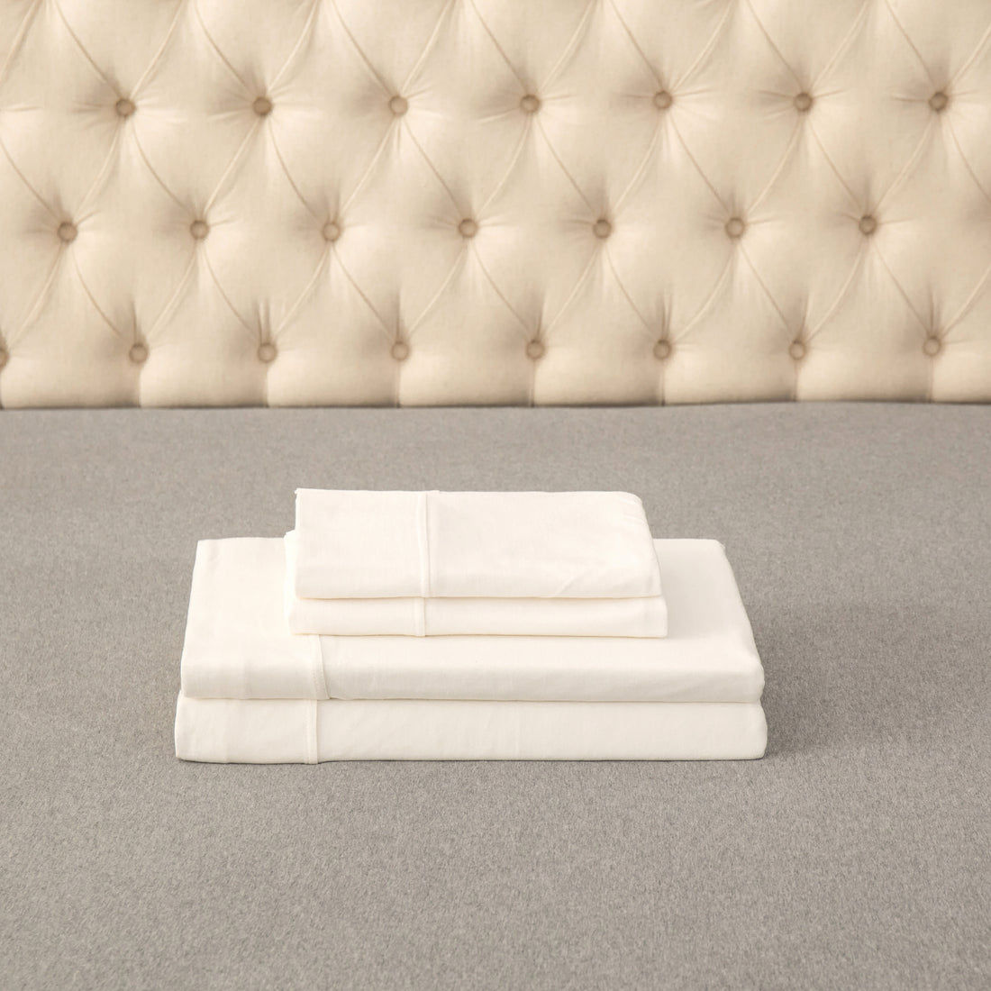 Jersey Knit Sheet Set - Off White