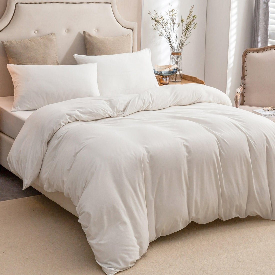 Pure Era - Jersey Duvet Cover Set - Off White