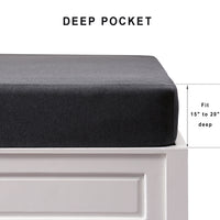 Jersey Fitted Bottom Sheet - Charcoal Gray