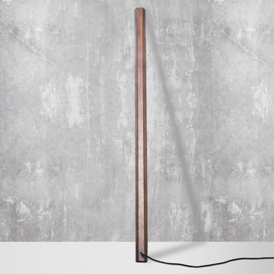 LED Floor Lamp - Solid Oak Wood