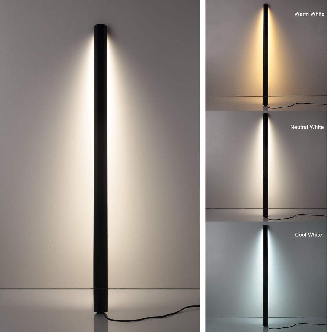 LED Floor Lamp - Solid Oak Wood