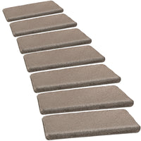 Pure Era - Tape Free Bullnose Carpet Stair Treads - Non-silp Pet Friendly Peel and Stick 