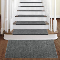 Pure Era Bullnose Carpet Stair Treads Non-slip Tape Free Pet Friendly Indoor Stair Protectors
