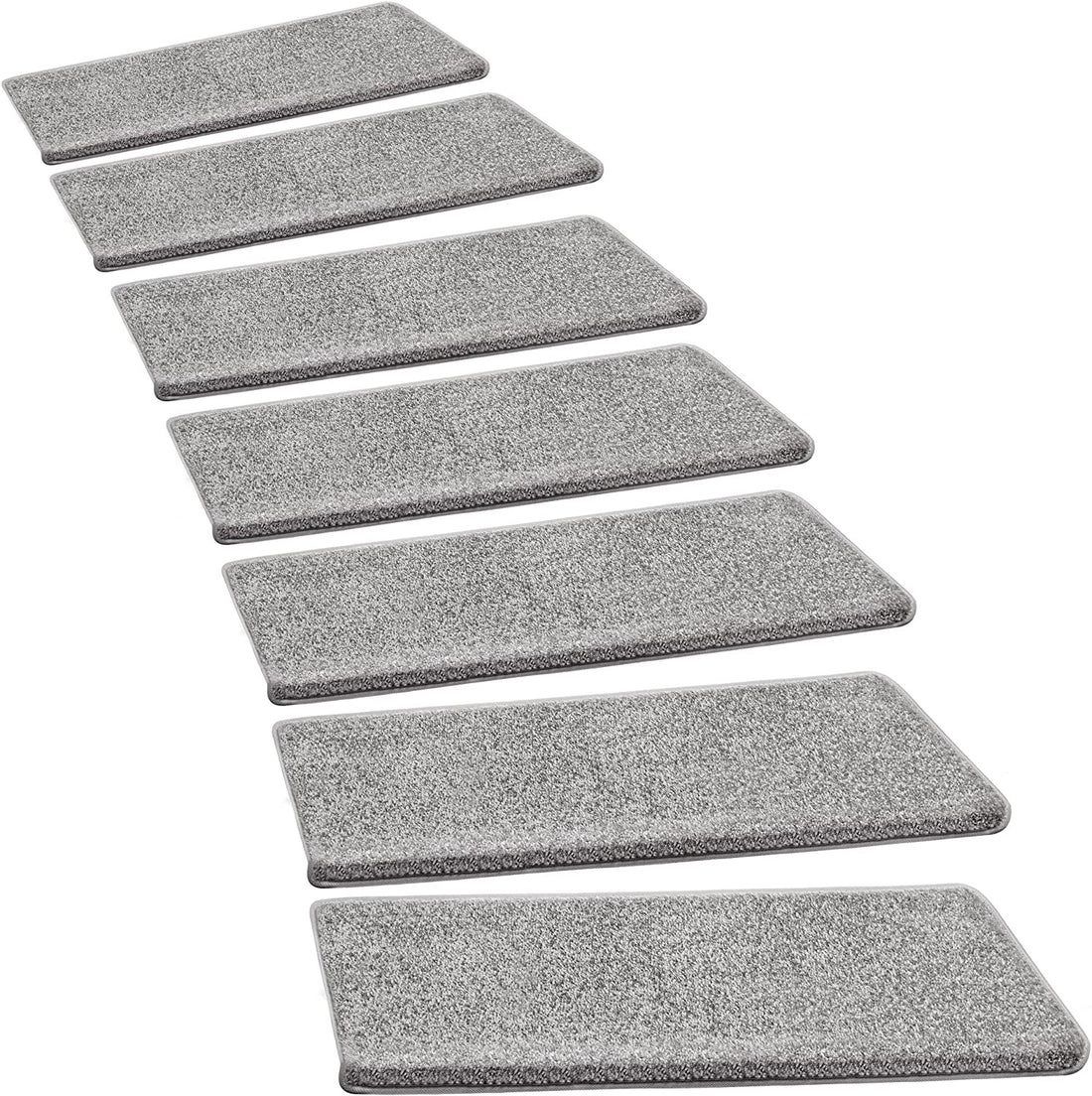 Pure Era Bullnose Carpet Stair Treads Tape Free Indoor Stair Protectors Pet Friendly Non-Slip 